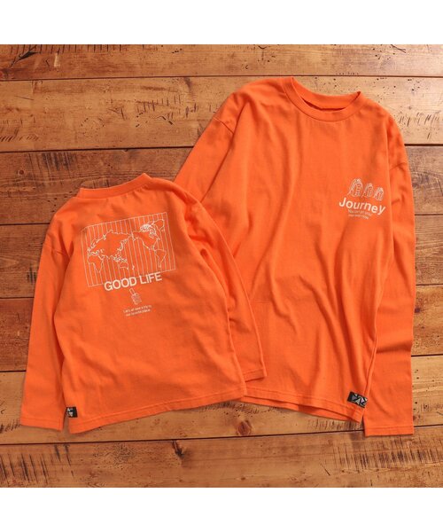 BREEZE by saori(ブリーズバイサオリ)の「WEB限定 プリントTシャツ(大人)【BREEZE by saori】(Tシャツ/カットソー・レディース・ブラック/ブルー/オレンジ・MEDIUM)」の7枚目の写真