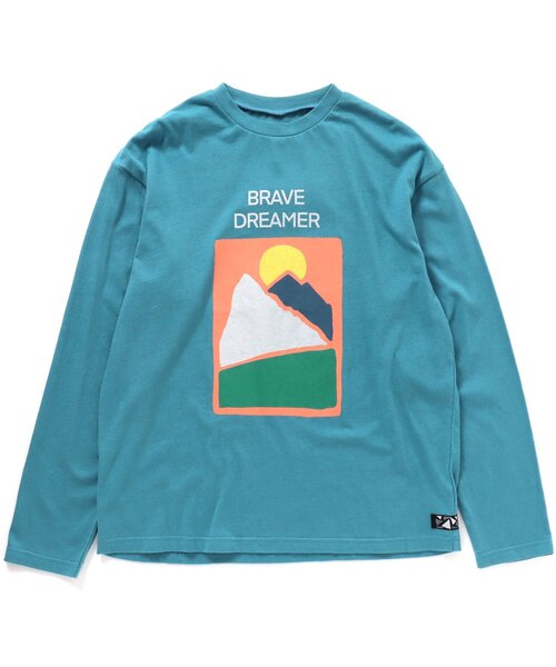 BREEZE by saori(ブリーズバイサオリ)の「WEB限定 プリントTシャツ(大人)【BREEZE by saori】(Tシャツ/カットソー・レディース・ブラック/ブルー/オレンジ・MEDIUM)」の9枚目の写真