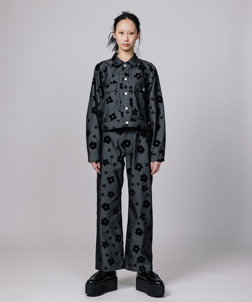 NON TOKYO（ノントーキョー）の「FLOKING FLOWER DENIM JACKET / NON