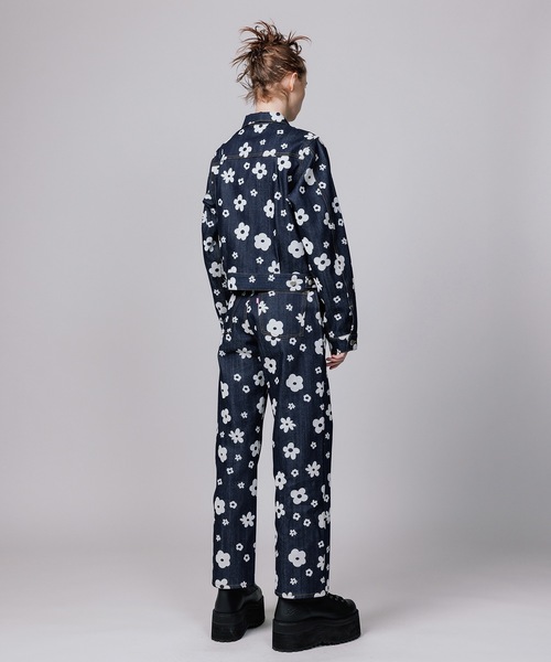 NON TOKYO（ノントーキョー）の「FLOKING FLOWER DENIM JACKET / NON-23S-0201（デニムジャケット・レディース・カーキ/ブラック/インディゴブルー・2/1）」の15枚目の写真