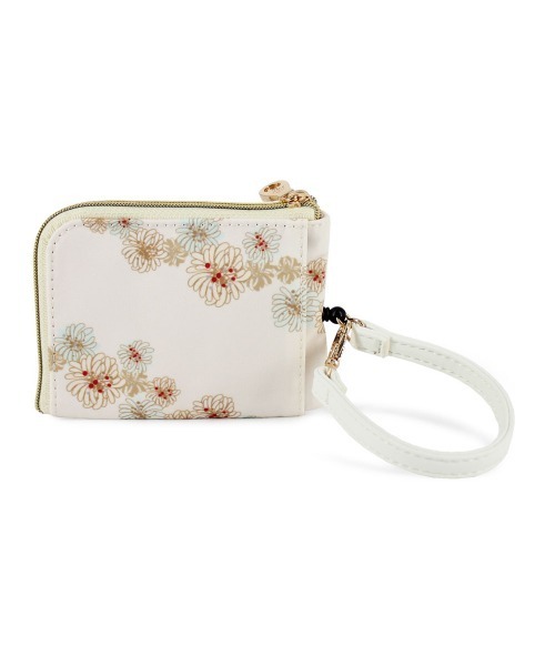 PAUL&JOE（ポールアンドジョー）の「【当店限定】PAUL & JOE ACCESSOIRES (ポール＆ジョーアクセソワ) パスコインケース クリザンテームプリント PJA-W761 ポールアンドジョー EC限定（パスケース・レディース・ネイビー/ピンク/アイボリー・FREE）」の5枚目の写真