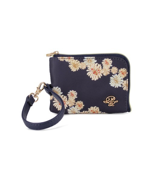 PAUL&JOE（ポールアンドジョー）の「【当店限定】PAUL & JOE ACCESSOIRES (ポール＆ジョーアクセソワ) パスコインケース クリザンテームプリント PJA-W761 ポールアンドジョー EC限定（パスケース・レディース・ネイビー/ピンク/アイボリー・FREE）」の8枚目の写真