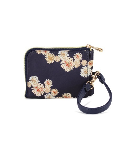 PAUL&JOE（ポールアンドジョー）の「【当店限定】PAUL & JOE ACCESSOIRES (ポール＆ジョーアクセソワ) パスコインケース クリザンテームプリント PJA-W761 ポールアンドジョー EC限定（パスケース・レディース・ネイビー/ピンク/アイボリー・FREE）」の9枚目の写真