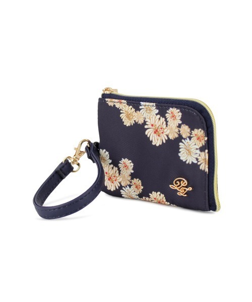 PAUL&JOE（ポールアンドジョー）の「【当店限定】PAUL & JOE ACCESSOIRES (ポール＆ジョーアクセソワ) パスコインケース クリザンテームプリント PJA-W761 ポールアンドジョー EC限定（パスケース・レディース・ネイビー/ピンク/アイボリー・FREE）」の10枚目の写真
