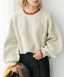 Chaco closet | 畦編みボリュームスリーブニットプルオーバー(ニット/セーター)