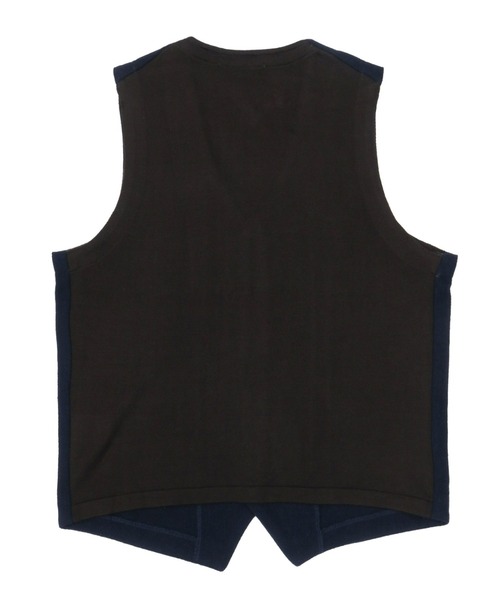 TOKYO SHIRTS（トウキョウシャツ）の「ドビーツイード ニットジレ（ベスト・メンズ・ネイビー・M/L/LL/XL）」の3枚目の写真