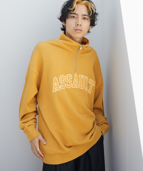 PBLIM（ページボーイリム）の「PAGEBOYLIM/ロゴシシュウジップスウェット（スウェット・レディース・クリーム/マスタード/ブラック・MEDIUM/LARGE）」の13枚目の写真