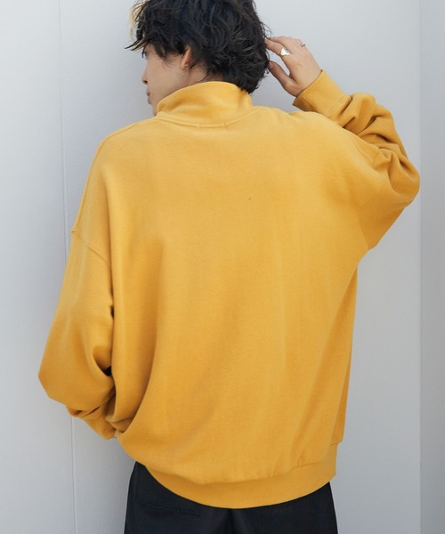 PBLIM（ページボーイリム）の「PAGEBOYLIM/ロゴシシュウジップスウェット（スウェット・レディース・クリーム/マスタード/ブラック・MEDIUM/LARGE）」の16枚目の写真