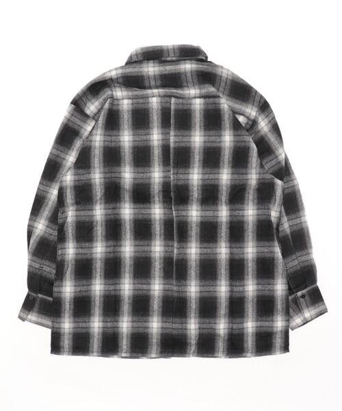 STYLEBLOCK(スタイルブロック)の「ビエラ先染めチェックシャツ(シャツ/ブラウス・レディース・ネイビー/ブラック/ベージュ・M)」の7枚目の写真