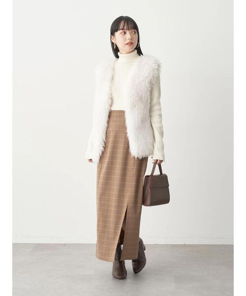 earth music&ecology(アースミュージックアンドエコロジー)の「リブタートルニットプルオーバー(ニット/セーター・レディース・ベージュ/ブラック/ピンク/ブルー/グリーン/アイボリー・M/S)」の17枚目の写真