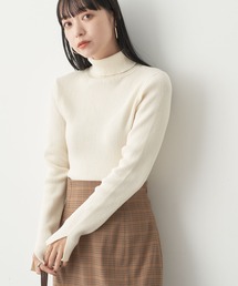 earth music&ecology | リブタートルニットプルオーバー(ニット/セーター)