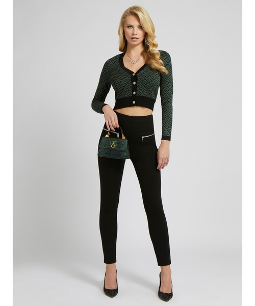 Guess(ゲス)の「Posie Jacquard Cardigan(カーディガン/ボレロ・レディース・グリーン・SMALL/MEDIUM/X-SMALL)」の3枚目の写真