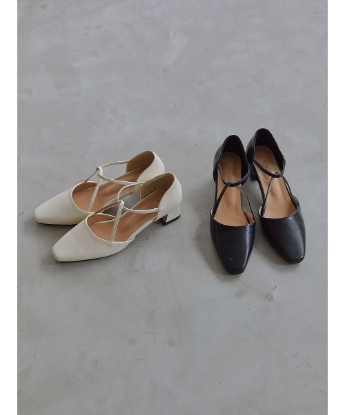 Ayla(アイラ)の「cross strap pumps(パンプス・レディース・ブラック/アイボリー・23.0cm/23.5cm/24.0cm/24.5cm/25.0cm)」の21枚目の写真