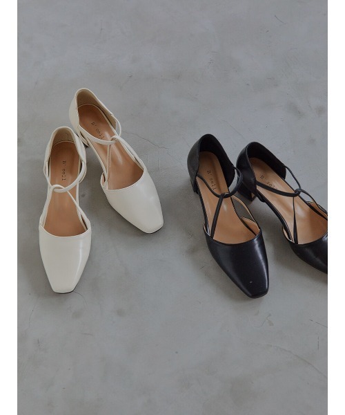 Ayla(アイラ)の「cross strap pumps(パンプス・レディース・ブラック/アイボリー・23.0cm/23.5cm/24.0cm/24.5cm/25.0cm)」の22枚目の写真