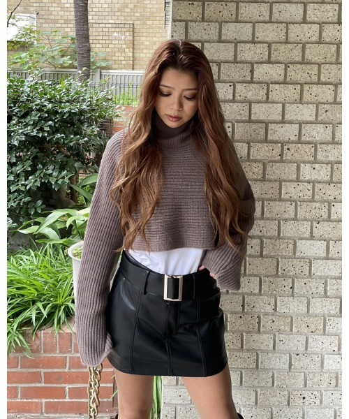 EGOIST（エゴイスト）の「2WAYクロスニットトップス（ニット/セーター・レディース・ブラック/パープル/ブラウン・FREE）」の19枚目の写真