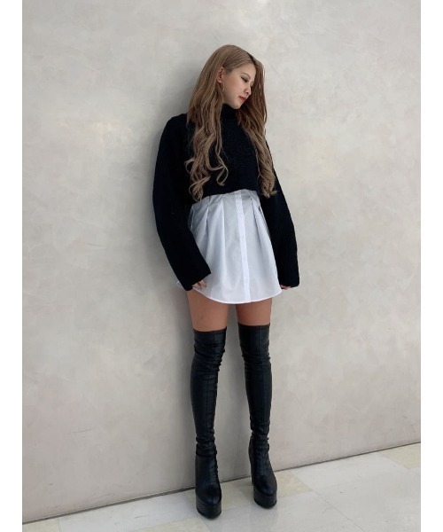 EGOIST（エゴイスト）の「2WAYクロスニットトップス（ニット/セーター・レディース・ブラック/パープル/ブラウン・FREE）」の15枚目の写真