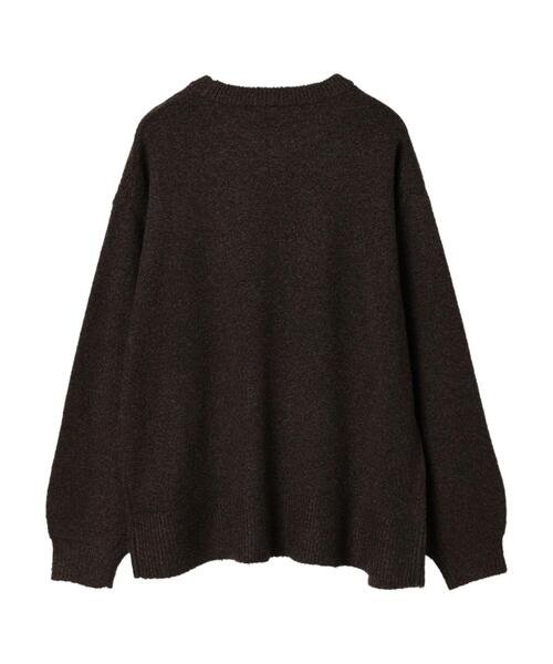 Green Parks(グリーンパークス)の「着心地スリットニットプルオーバー(ニット/セーター・レディース・ブラウン/アイボリー/オレンジ・FREE)」の21枚目の写真