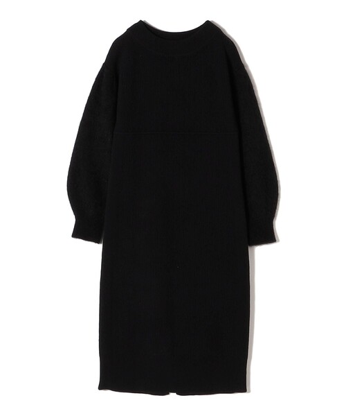 SHIPS（シップス）の「〈手洗い可能〉袖エアリー切替ロングニット