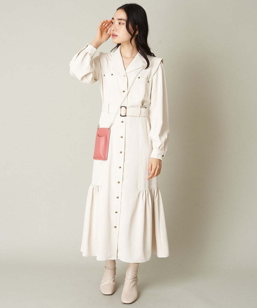 A de a.v.v(アードアー・ヴェ・ヴェ)の「パールモバイルフォルダー(スマホグッズ・レディース・ピンク/アイボリー/ブラック・FREE)」の1枚目の写真