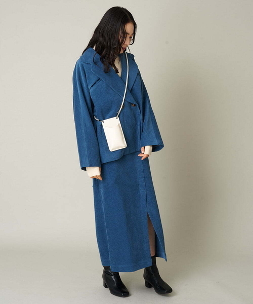 A de a.v.v(アードアー・ヴェ・ヴェ)の「パールモバイルフォルダー(スマホグッズ・レディース・ピンク/アイボリー/ブラック・FREE)」の4枚目の写真