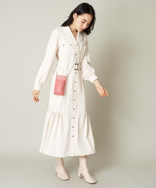 A de a.v.v(アードアー・ヴェ・ヴェ)の「パールモバイルフォルダー(スマホグッズ・レディース・ピンク/アイボリー/ブラック・FREE)」の9枚目の写真