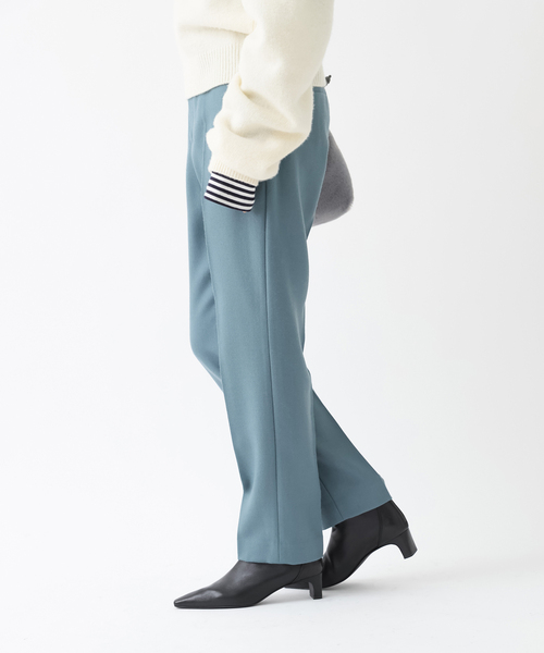 IENA(イエナ)の「Organic Wool ストレートパンツ(その他パンツ・レディース・アイボリー/ピンク/チャコールグレー/エメラルドブルー・40/38/36/34)」の3枚目の写真