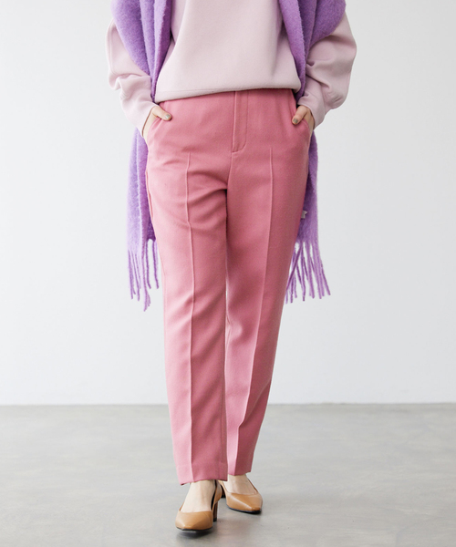 IENA(イエナ)の「Organic Wool ストレートパンツ(その他パンツ・レディース・アイボリー/ピンク/チャコールグレー/エメラルドブルー・40/38/36/34)」の22枚目の写真