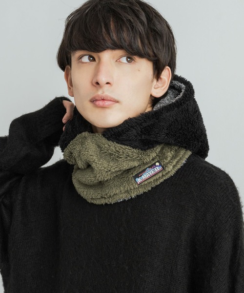 KRIFF MAYER(クリフメイヤー)の「クリフメイヤー バラクラバ リバーシブルボアフリースフード型ネックウォーマー(ネックウォーマー/スヌード・メンズ・グレー/カーキ/マルチ/ブラック/カモフラージュ/モカ/ネイビー/ベージュ/ブラウン/グリーン系カモフラージュ/レンガ・M/L)」の10枚目の写真