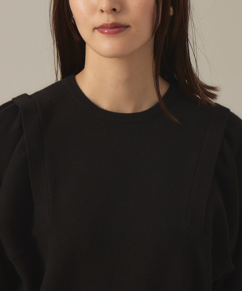 abahouse mavie（アバハウスマヴィ）の「袖ボリュームプルオーバー（ニット/セーター・レディース・ダークグリーン/ホワイト/ブラック/イエロー・フリー）」の20枚目の写真