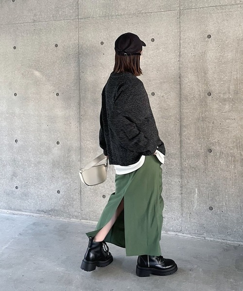 PAGEBOY（ページボーイ）の「レースアップショートブーツ（ブーツ・レディース・ブラック/ダークブラウン・M/L）」の4枚目の写真