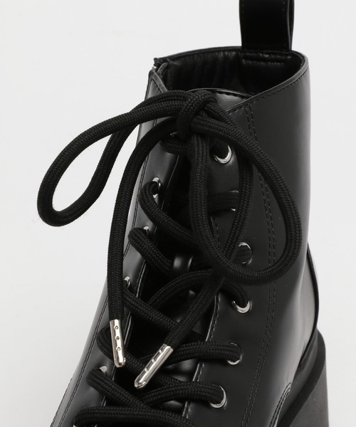 PAGEBOY（ページボーイ）の「レースアップショートブーツ（ブーツ・レディース・ブラック/ダークブラウン・M/L）」の9枚目の写真