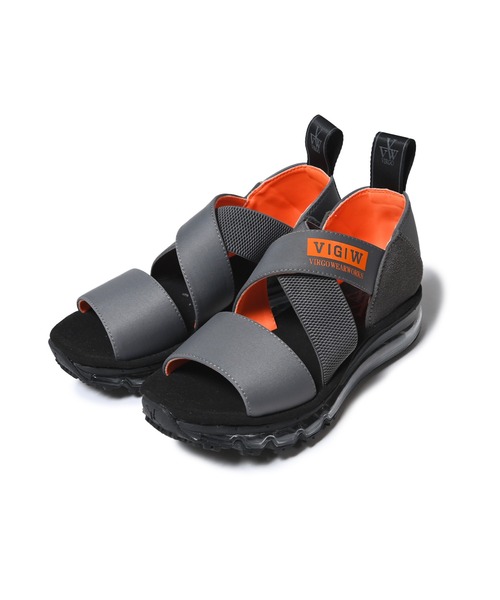 VIRGOwearworks（ヴァルゴウェアワークス）の「Cross V cushion Sandals（サンダル・メンズ・ブラック/グレー/パープル・2/3/4）」の17枚目の写真