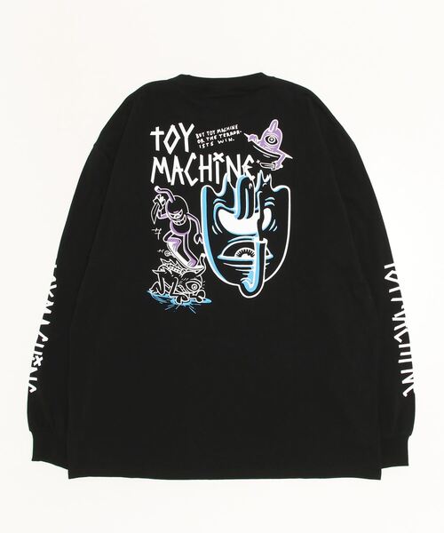 TOY　MACHINE（トイ　マシーン）の「【ムラサキスポーツ限定】TOY MACHINE/トイマシーン ビッグシルエット バックプリントロンT MTMPDLT4（Tシャツ/カットソー・メンズ・グリーン系その他/ホワイト×ブラック/ブラック×ブラック・M/L/XL）」の21枚目の写真