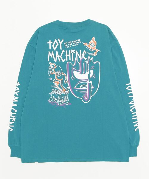 TOY　MACHINE（トイ　マシーン）の「【ムラサキスポーツ限定】TOY MACHINE/トイマシーン ビッグシルエット バックプリントロンT MTMPDLT4（Tシャツ/カットソー・メンズ・グリーン系その他/ホワイト×ブラック/ブラック×ブラック・M/L/XL）」の17枚目の写真