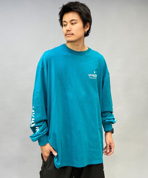 TOY　MACHINE（トイ　マシーン）の「【ムラサキスポーツ限定】TOY MACHINE/トイマシーン ビッグシルエット バックプリントロンT MTMPDLT4（Tシャツ/カットソー・メンズ・グリーン系その他/ホワイト×ブラック/ブラック×ブラック・M/L/XL）」の9枚目の写真