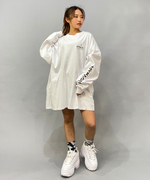 TOY　MACHINE（トイ　マシーン）の「【ムラサキスポーツ限定】TOY MACHINE/トイマシーン ビッグシルエット バックプリントロンT MTMPDLT4（Tシャツ/カットソー・メンズ・グリーン系その他/ホワイト×ブラック/ブラック×ブラック・M/L/XL）」の18枚目の写真