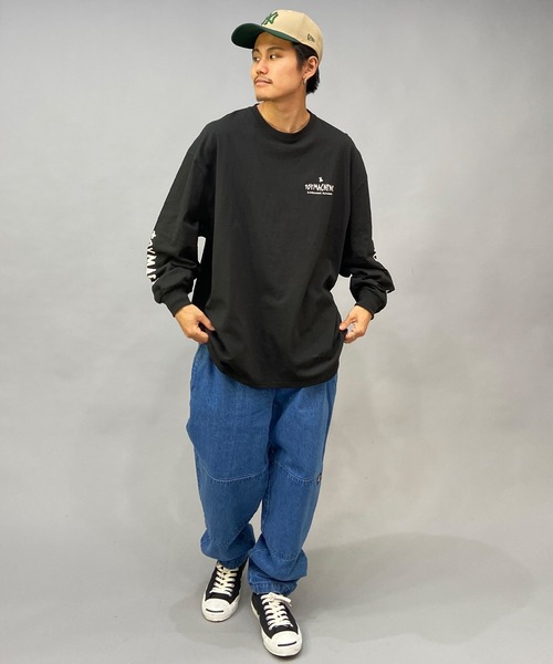 TOY　MACHINE（トイ　マシーン）の「【ムラサキスポーツ限定】TOY MACHINE/トイマシーン ビッグシルエット バックプリントロンT MTMPDLT4（Tシャツ/カットソー・メンズ・グリーン系その他/ホワイト×ブラック/ブラック×ブラック・M/L/XL）」の5枚目の写真