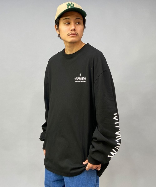 TOY　MACHINE（トイ　マシーン）の「【ムラサキスポーツ限定】TOY MACHINE/トイマシーン ビッグシルエット バックプリントロンT MTMPDLT4（Tシャツ/カットソー・メンズ・グリーン系その他/ホワイト×ブラック/ブラック×ブラック・M/L/XL）」の8枚目の写真