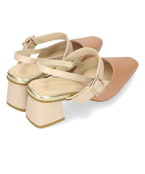 ORiental TRaffic(オリエンタルトラフィック)の「■変形ヒールバックストラップパンプス/31114(パンプス・レディース・ブラック/ホワイト/ピンク/グリーン・33/34/35/36/37/38/39/40/41/42/43)」の16枚目の写真