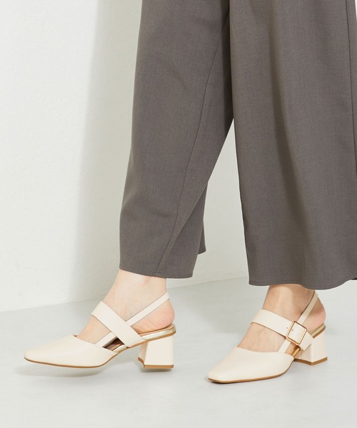 ORiental TRaffic(オリエンタルトラフィック)の「■変形ヒールバックストラップパンプス/31114(パンプス・レディース・ブラック/ホワイト/ピンク/グリーン・33/34/35/36/37/38/39/40/41/42/43)」の11枚目の写真