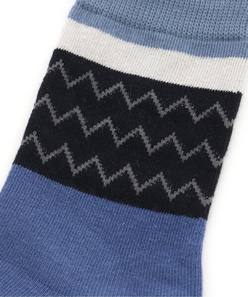 Ampersand(アンパサンド)の「マルチボーダーソックス(ソックス/靴下・キッズ・サックスブルー/オレンジ/グレー・12/15 /18/21/24)」の7枚目の写真