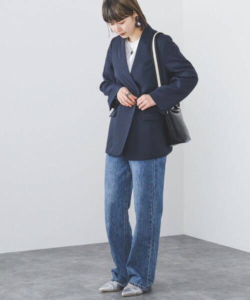 BEAMS HEART ダブルジャケット ネイビー BEAMS HEART（ビームス ハート） ジャケット テーラードジャケット