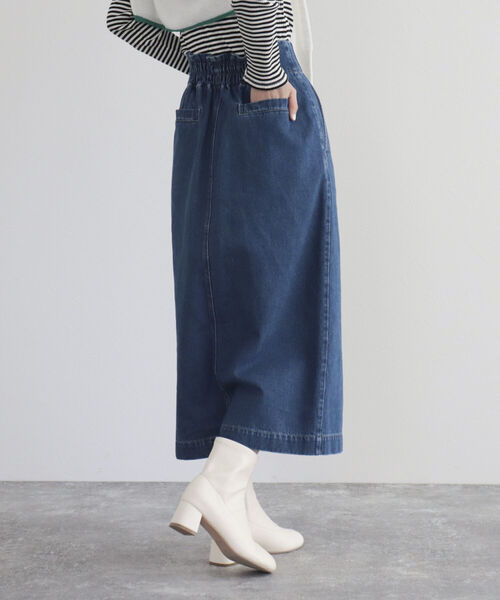 fredy emue（フレディエミュ）の「デニム前ファスナータイトスカート（デニムスカート・レディース・ネイビー/ブルー・36/38）」の7枚目の写真