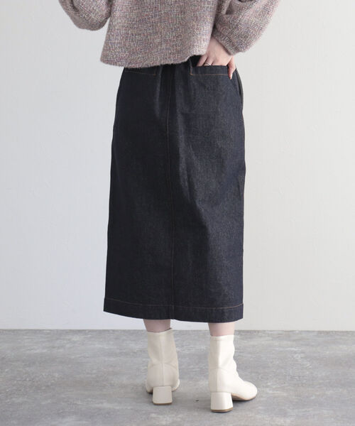 fredy emue（フレディエミュ）の「デニム前ファスナータイトスカート（デニムスカート・レディース・ネイビー/ブルー・36/38）」の12枚目の写真