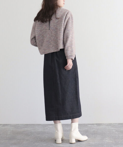 fredy emue（フレディエミュ）の「デニム前ファスナータイトスカート（デニムスカート・レディース・ネイビー/ブルー・36/38）」の15枚目の写真