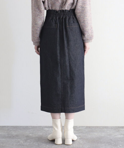 fredy emue（フレディエミュ）の「デニム前ファスナータイトスカート（デニムスカート・レディース・ネイビー/ブルー・36/38）」の18枚目の写真