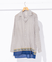 417 EDIFICE | *【India print】オープンカラーシャツ(シャツ/ブラウス)