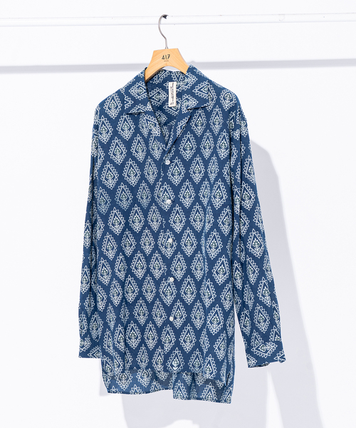 417 EDIFICE(フォーワンセブンエディフィス)の「【India print】オープンカラーシャツ(シャツ/ブラウス・メンズ・マルチ/その他2/その他10/その他18・MEDIUM/LARGE)」の1枚目の写真