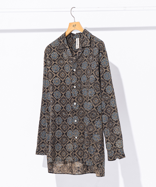 417 EDIFICE(フォーワンセブンエディフィス)の「【India print】オープンカラーシャツ(シャツ/ブラウス・メンズ・マルチ/その他2/その他10/その他18・MEDIUM/LARGE)」の2枚目の写真