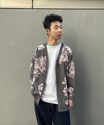 BEAVER | B omnivore/ビーオムニボー　14GG JACQUARD KNIT CARDIGAN ジャガードカーディガン(ニット/セーター)